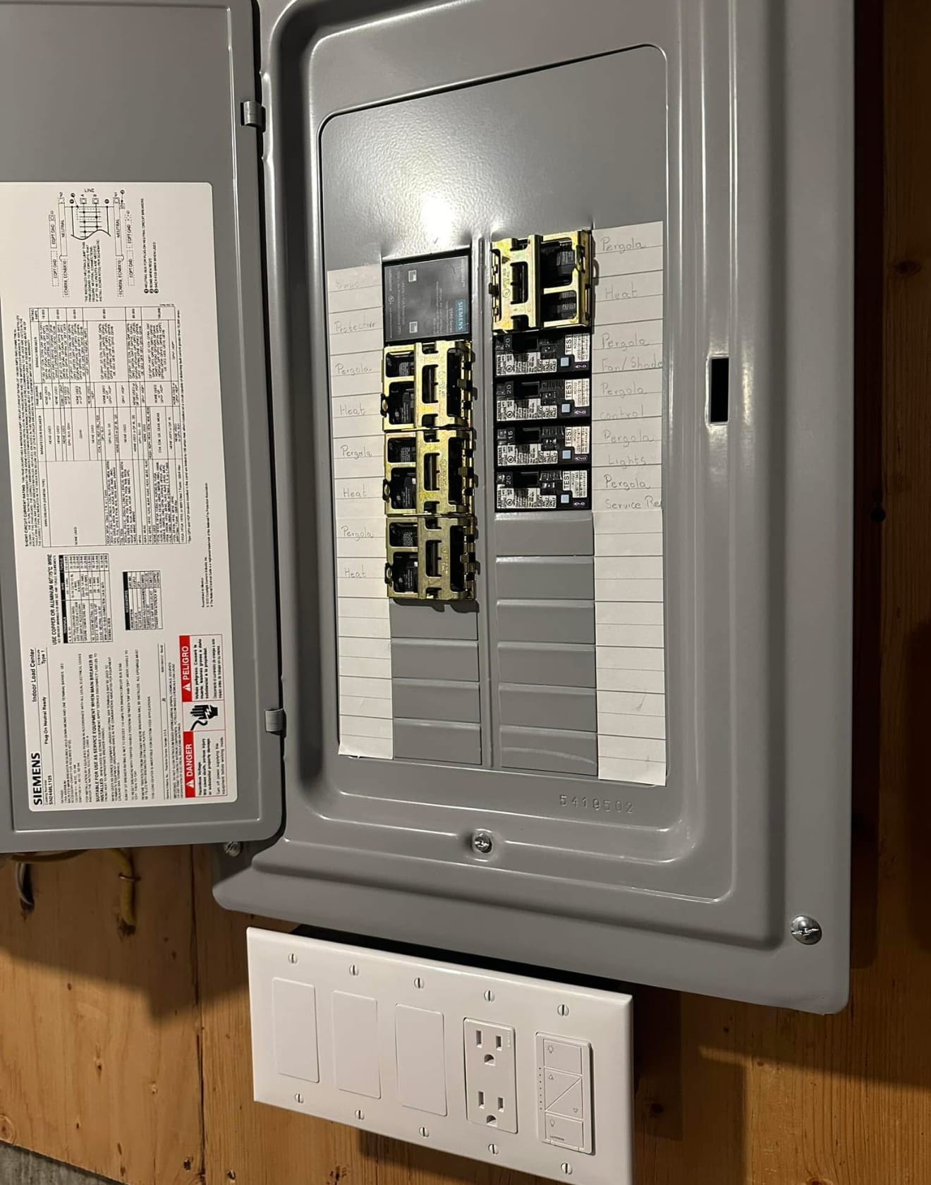 Breaker Panel Wiring & Labeling